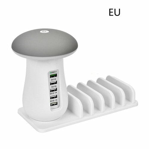 GlowShroom Dock | LED Charging Lamp + Device Organizer
