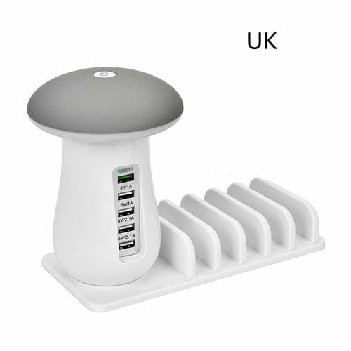 GlowShroom Dock | LED Charging Lamp + Device Organizer