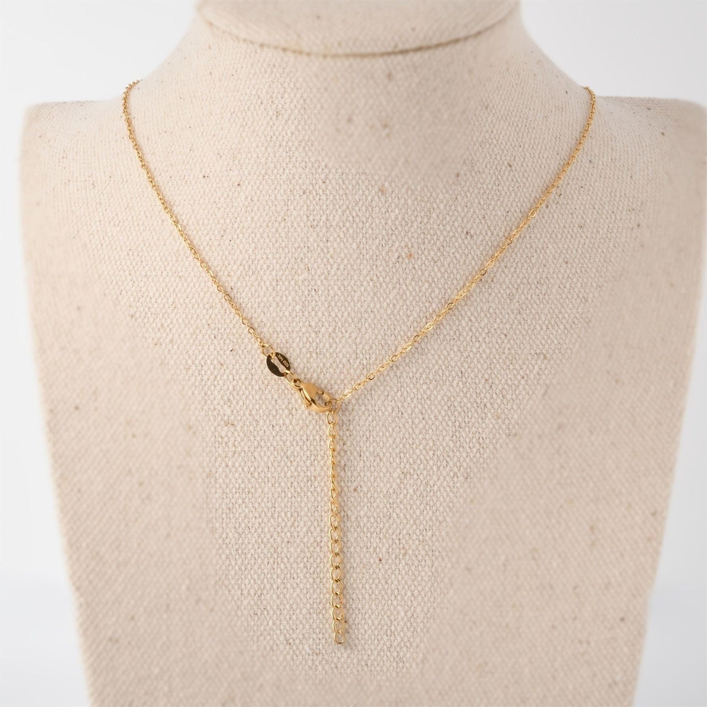 18K Gold Midnight Clover Pendant