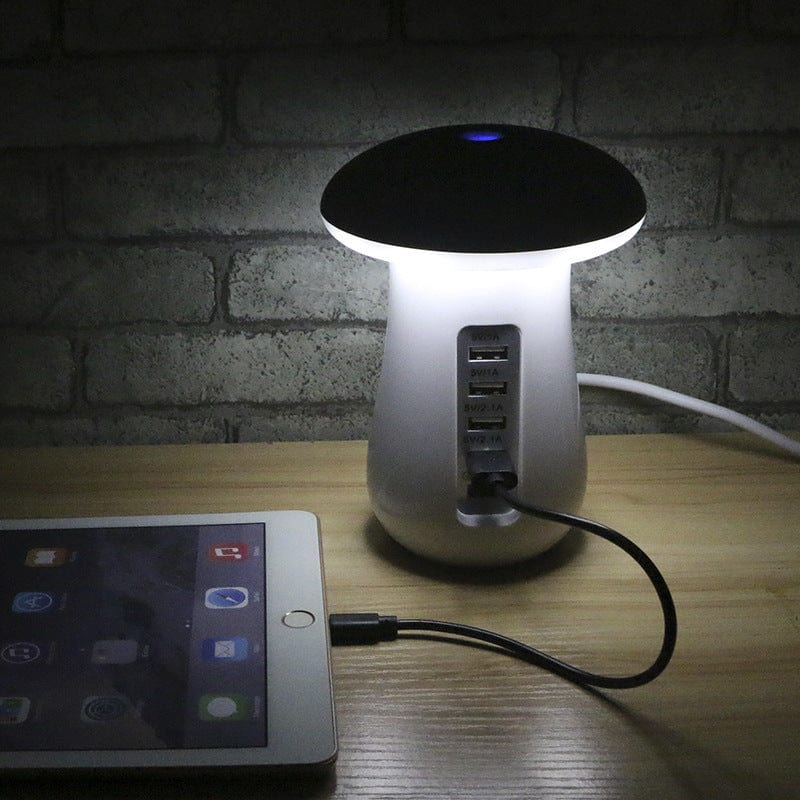 GlowShroom Dock | LED Charging Lamp + Device Organizer
