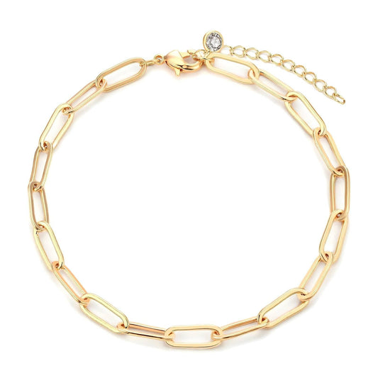 Gold linked bracelet