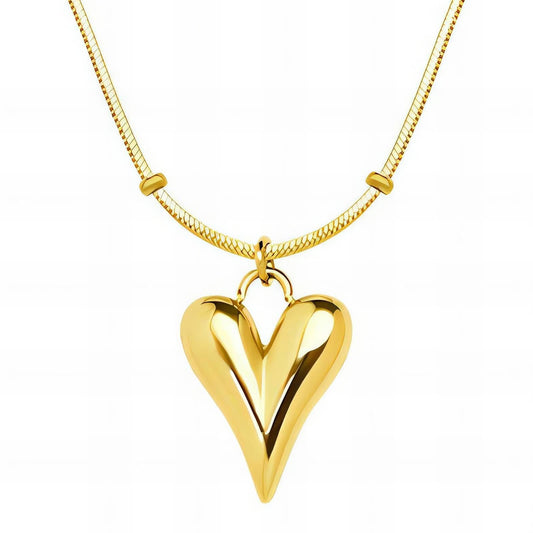 Eternal Love: 18K Gold Hearts Chain