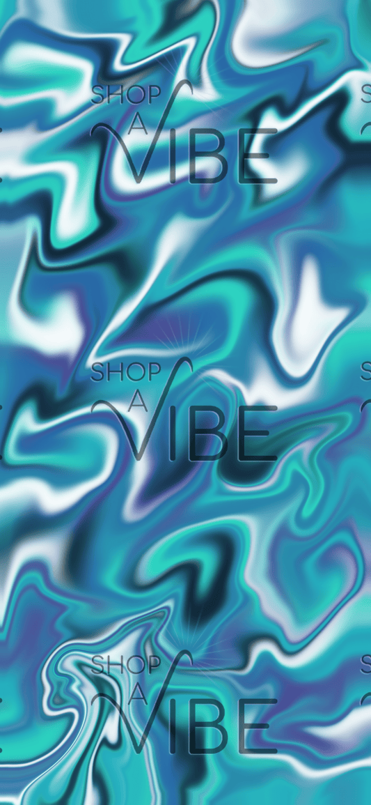 Aqua Mirage | Vivid Marble Energy Wallpaper for Phone or Tablet